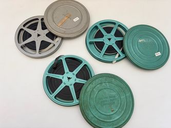 Lot of 4 Vintage 60's 70's Color 8mm Home Movies 5 1/2" Reels Family