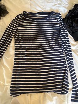 black and white stripe long sleeve