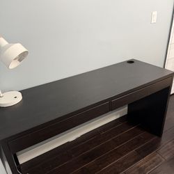 Brown IKEA MICKE Desk