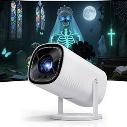 Brand New Netflix-Licensed/Real Time Auto Focus & Auto Keystone] 1080P Halloween Projector with 5G WiFi & Two-Way Bluetooth