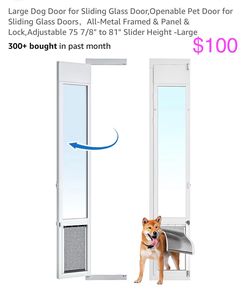 Large Dog Door for Sliding Glass Door Pet Door