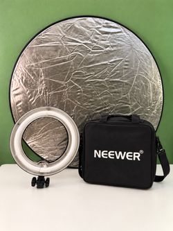 Neewer Photography Lighting Bundle: 12" Ring Light & Reflector
