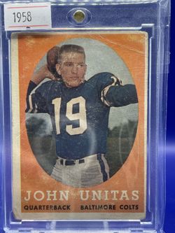 1958 John Unitas (2nd Year) QB Baltimore Colts