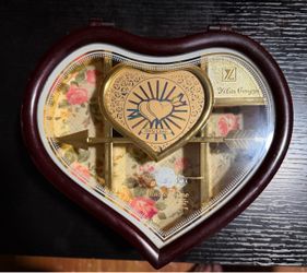Heart-Shaped Musical Jewelry Box