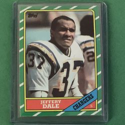 Jeffery Dale #(contact info removed) Topps Football Trading Card