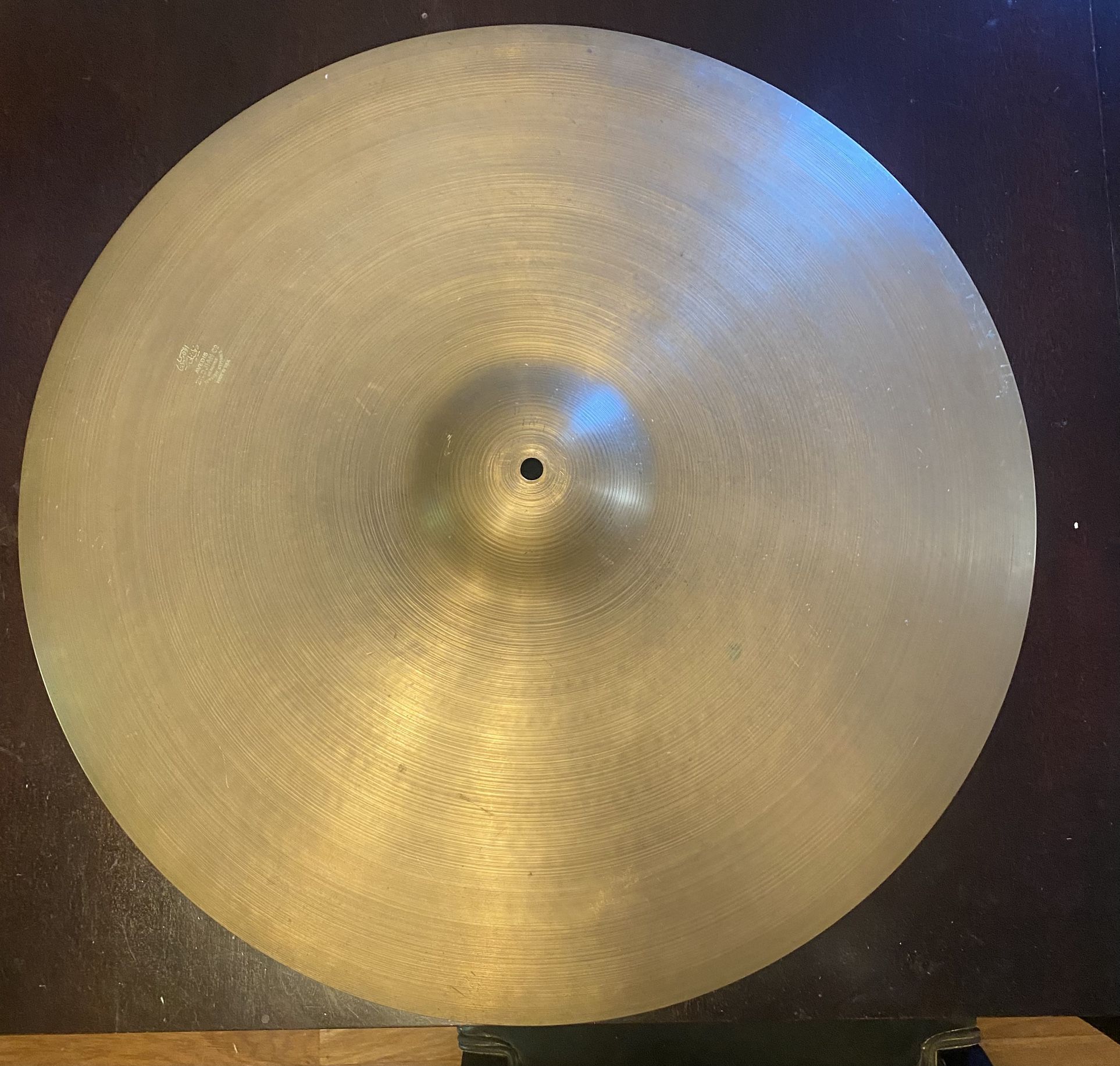 58-65 Zildjian 24”Ride Cymbal in Pristine Condition. 3278 grams