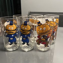 Vintage 6 Pieces of 1970s McDonald's Glass