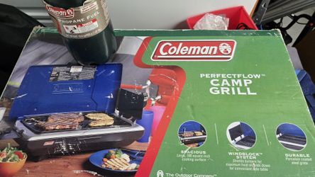 Coleman Camping Stove With 2 Mini Tanks