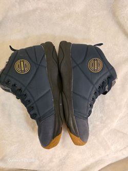 Blue Sneakers with Gum Sole