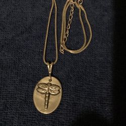 20” Vintage Silvertone Necklace With Sterling Silver Pendant 