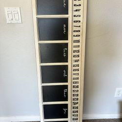 Wood Wall Decor Calendar 