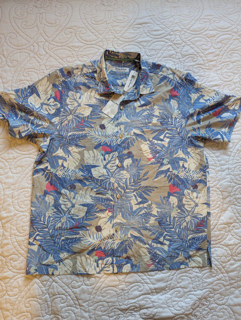 $118 Tommy Bahama Men's Coconut Point Oasis Camp Shirt, Paloma for Sale ...