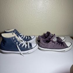 Two Pairs of Converse Chuck Taylor Sneakers