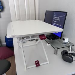 24” Laptop Desk, Tabletop Workstation Stand Up Desk