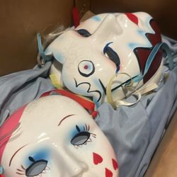 Antique Porcelain Masks