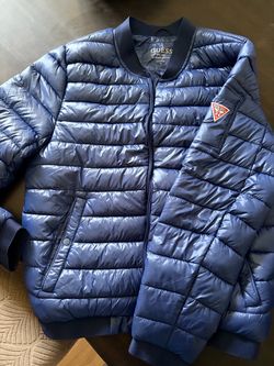 Mens Blue Guess Jacket
