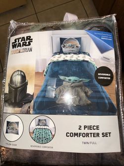 Star Wars Mandalorian Twin/Full Comforter Set