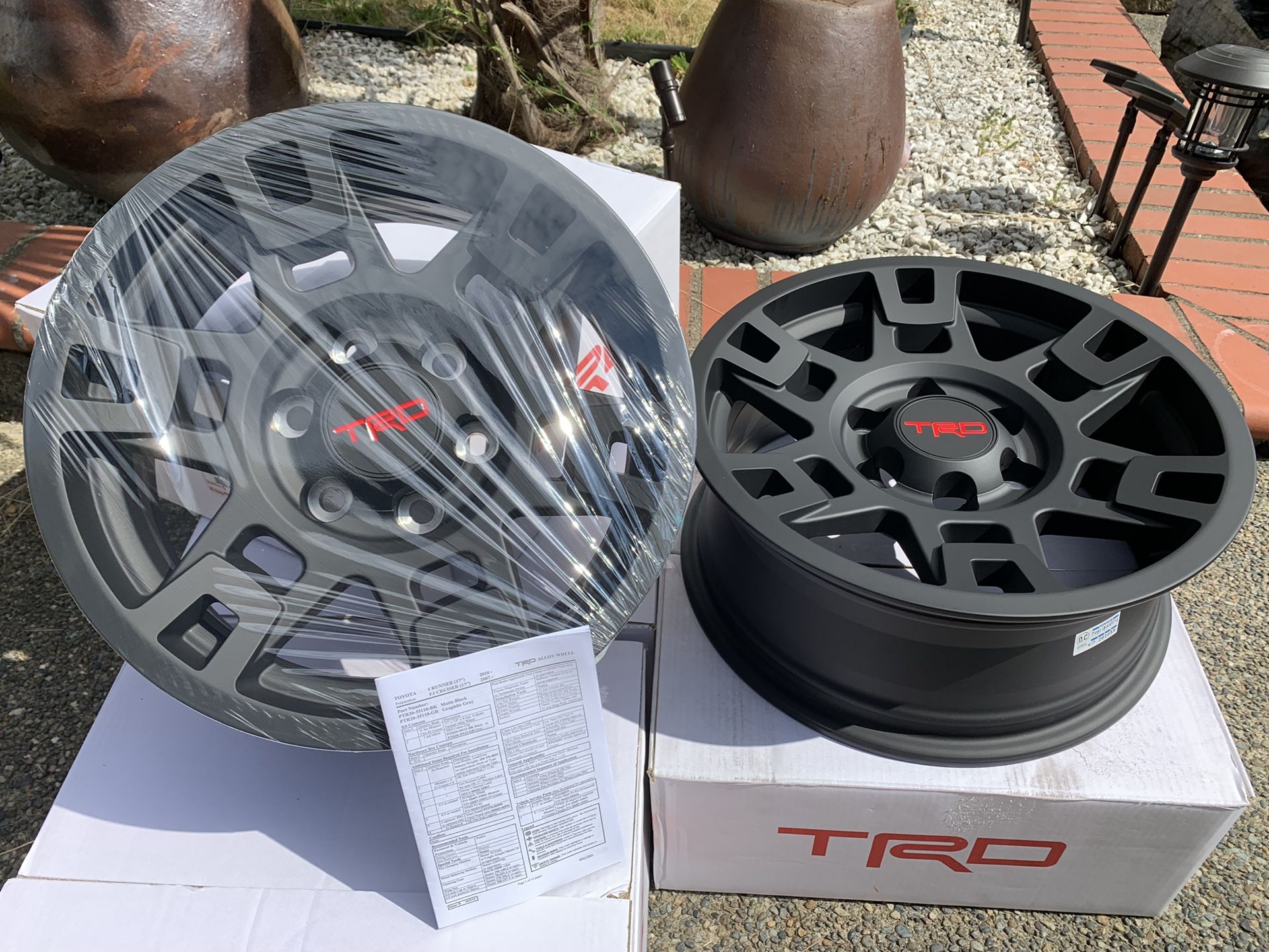 New OEM Toyota 4Runner TRD PRO Wheels 17x7 Alloy Matte Black for Sale ...