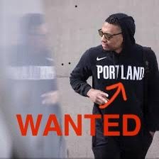 (Want To Buy) Black Nike “Portland” Blazers Hoodie - Size L Or XL