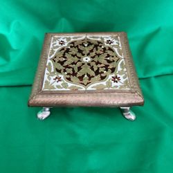 Golden Painted Chowki