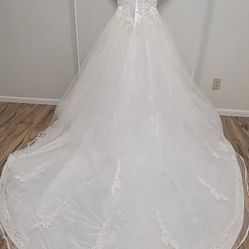 Sweetheart Beading with Trains Wedding  Gown