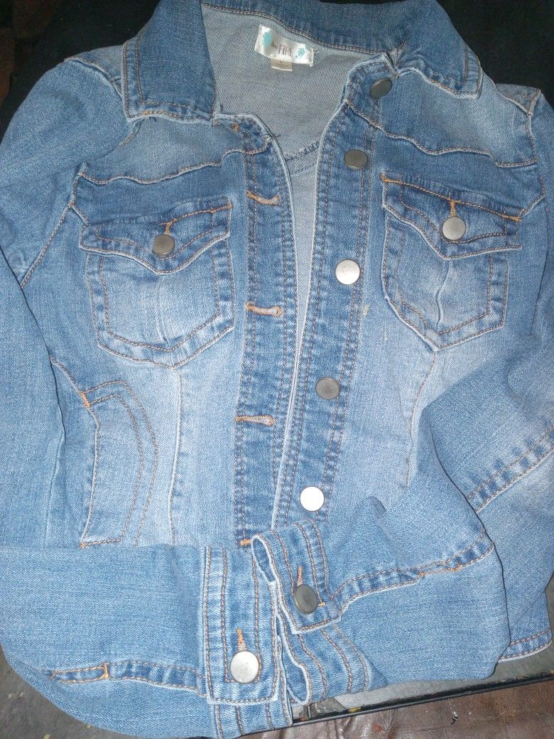 Love Fire Brand Women's Jean Coat Size Small