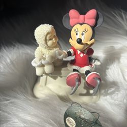 Dept 56 Disney Minnie Mouse and Me Ice Skating #69992