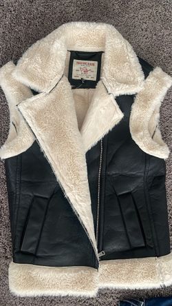 Women’s True religion Sleeveless Leather/Fur coat