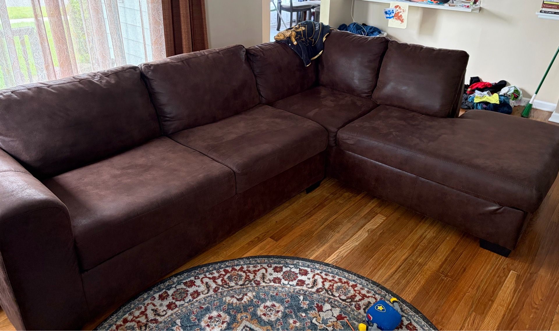 Used Brown Sectional Couch