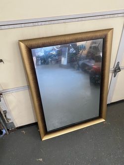 Big size gold mirror