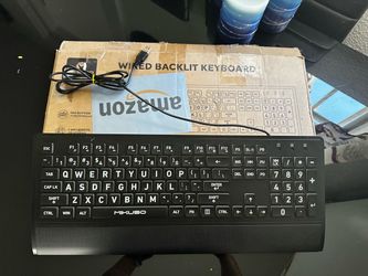 teclado Mikuso con cable y retroiluminación