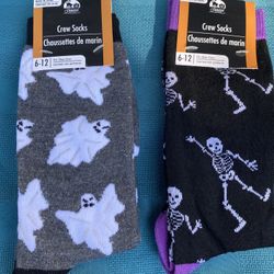 Halloween Crew Socks 6-12.
