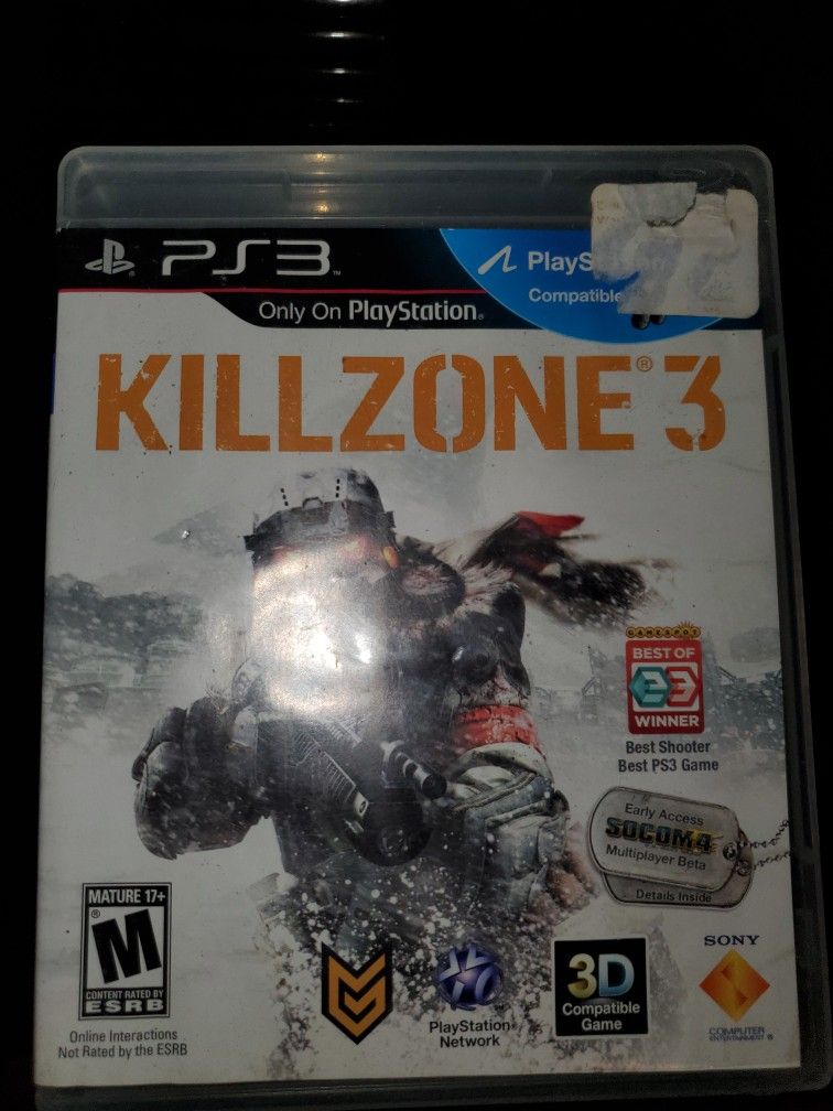 Ps3 Game KILLZONE 3