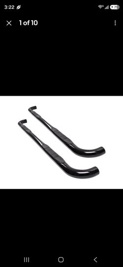 Black Truck Side Step Nerf Bars Pair