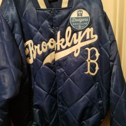 majestic Vintage Cooperstown Los Angeles /  Brooklyn Dodgers jacket Xxl Like New