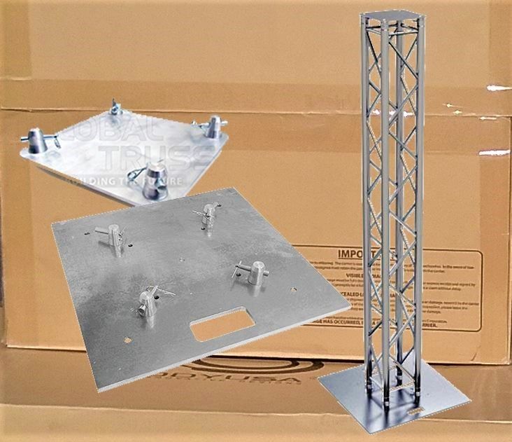 Trusst Professional Stage Rigging Aluminum Totem System 12" Top Plate 24x24 Base Plate 6ft DJ Truss 🚨 Payment Options Available 🚨 No Credit Needed