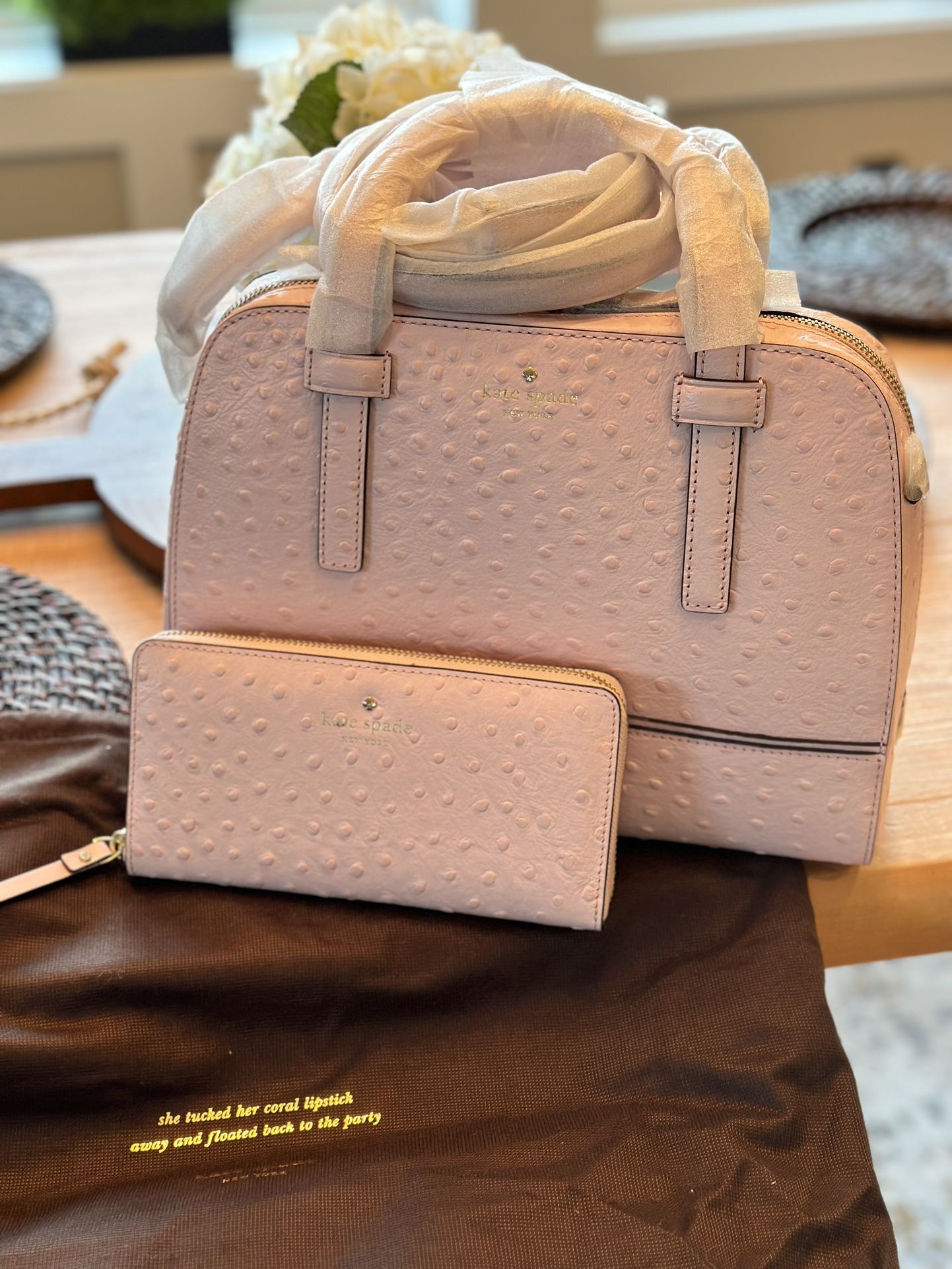 New Pink Kate Spade Bag and Wallet 