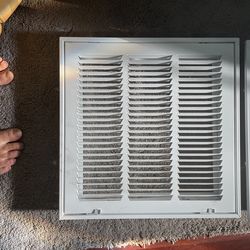 Two 14x14x1 Return Air Filter Grill