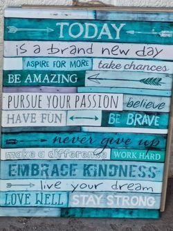 Inspirational wall art