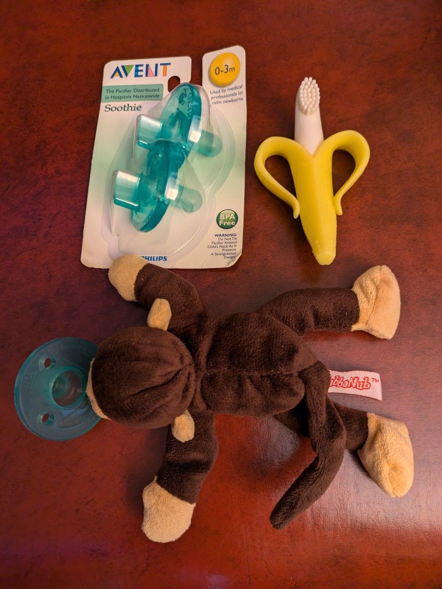 Phillips Avent Soothie Pacifier With Snuggle And Baby Banana Brush
