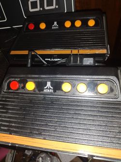 two atariasis I'm built-in games both work $40 for both I have a GameCube with four games you have to read the game cuz I don't know at work is just m