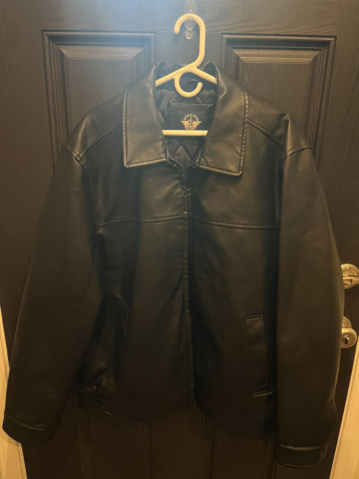 Man Black Leather Jacket