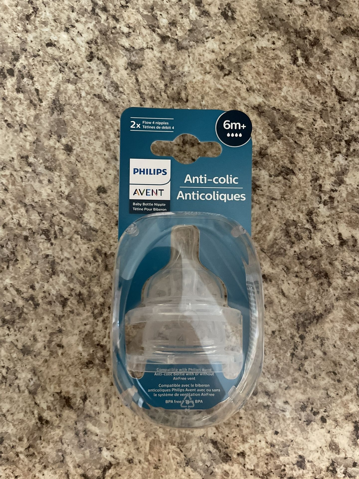 Avent Bottles Anti-Coloc Nipples