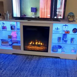 TV Stand With Fireplace And Heater!