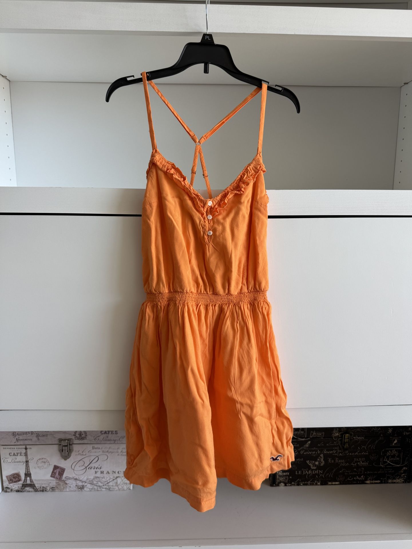 Hollister Orange Bettys Mini Sundress - Size M
