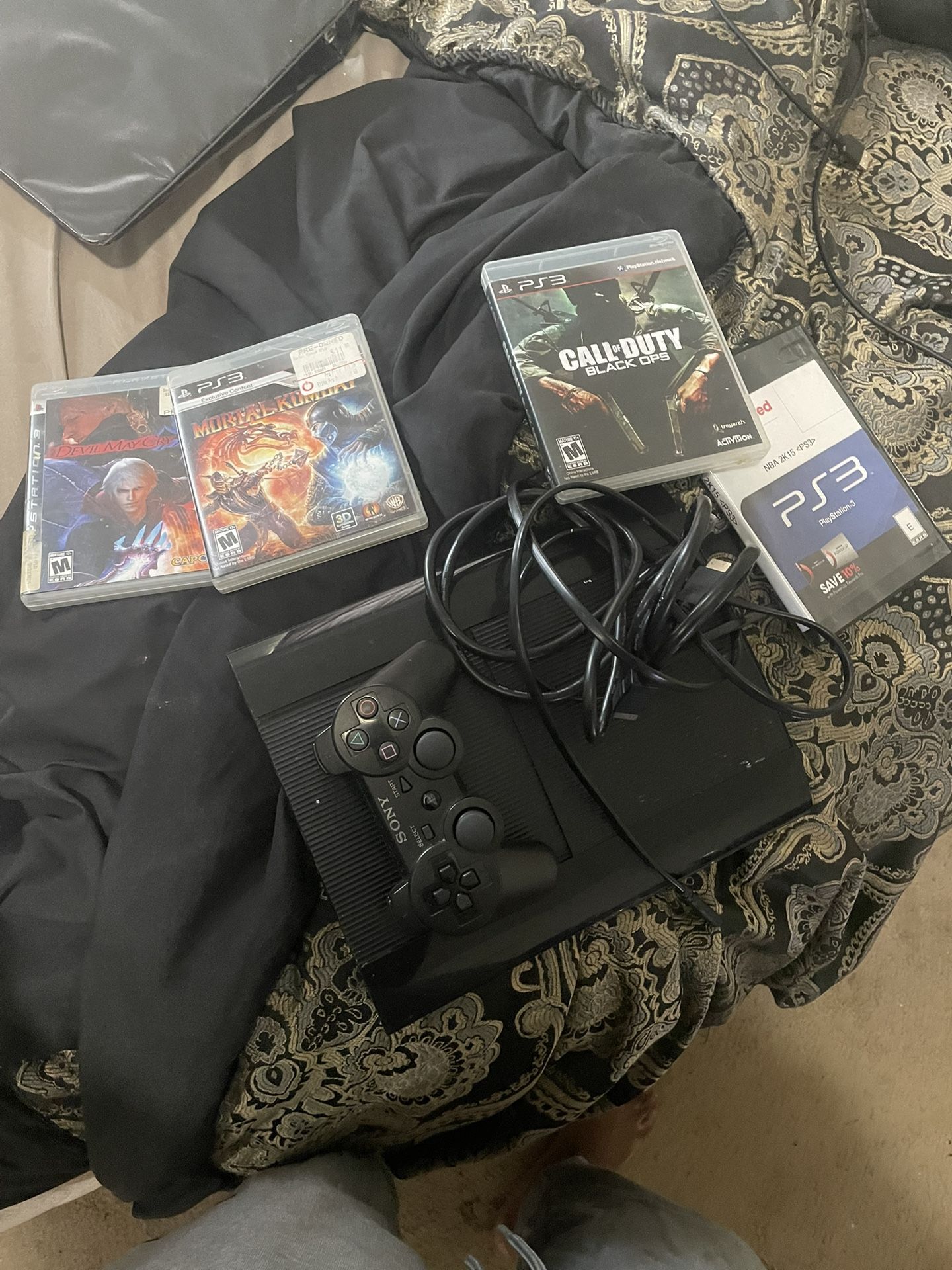 PS3 Console And Controller With Games