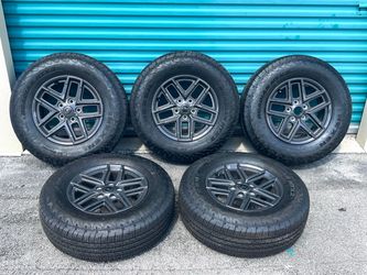 Jeep Wrangler Wheels & Tires 17” inch 245/75R17 Set of (5) NEW