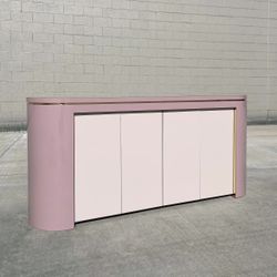 Vintage Mid-Century Modern Credenza / Sideboard Mauve Pink