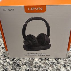 LEVN Wireless Headphones With Charging Base
