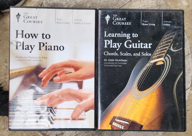 Learn Piano & Guitar,  The Great Courses, 6 DVD 